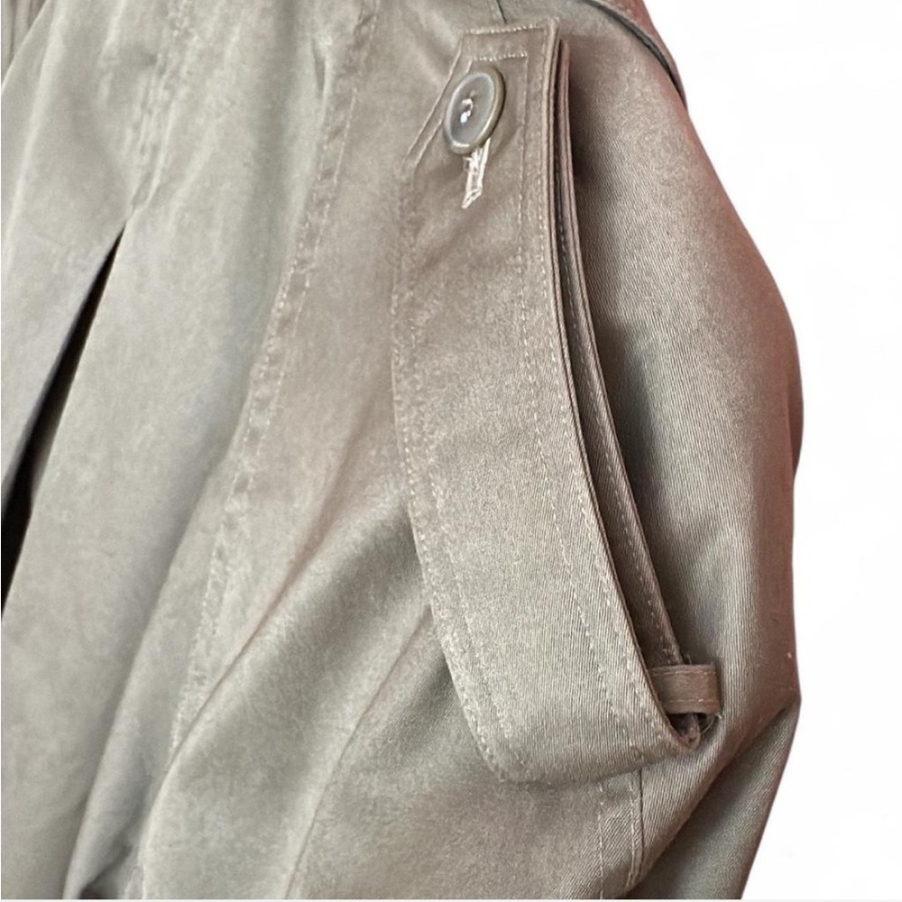 Classic Olive Trench Coat - Picture 4 of 8
